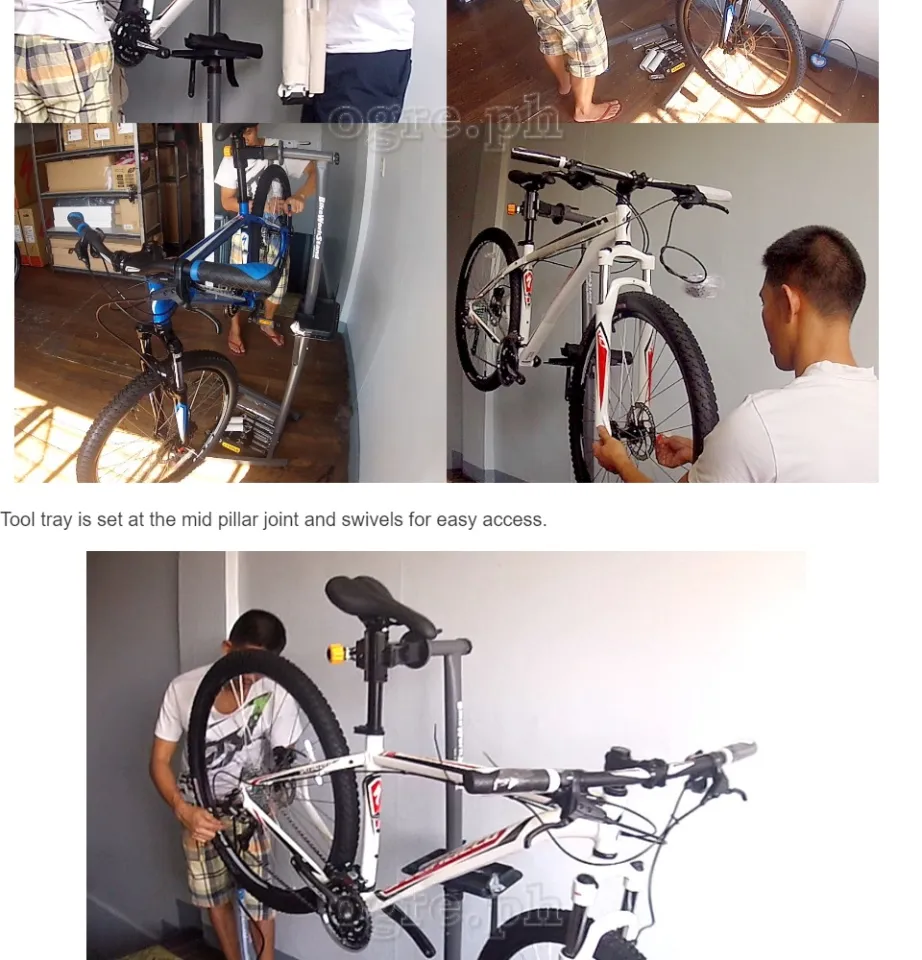 Minoura W-3100 Bike Maintenance Stand Steel Clamp Height 1410Mm