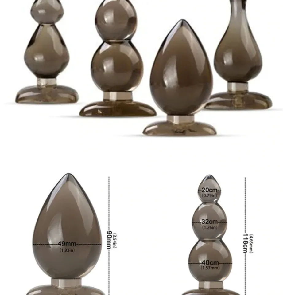 LiLi Chess Butt Plug 4pc Set Soft Silicone Anal Plug