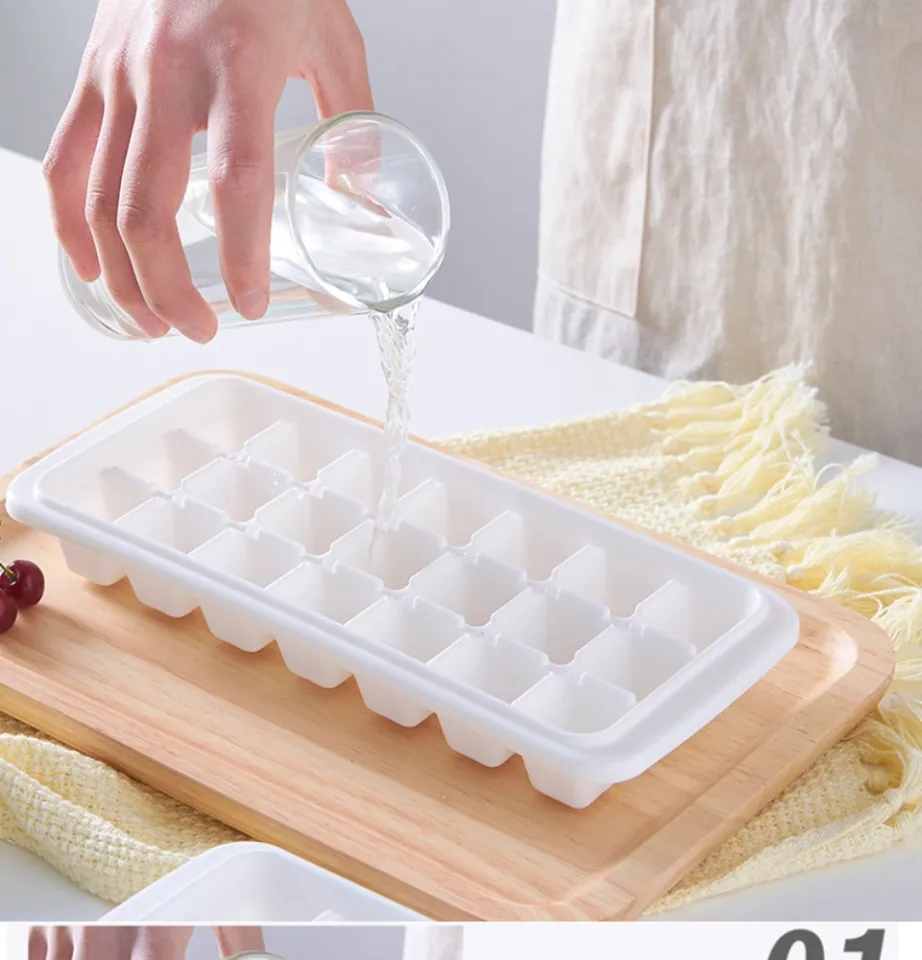 21 Compartment Square Ice Cube Tray Super Easy Release Ice Cube Molds -  Stackable Ice Tray Durable