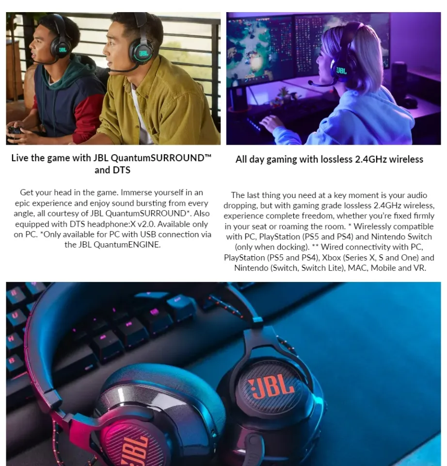 JBL Quantum 610 Wireless Gaming Headset Lazada Singapore