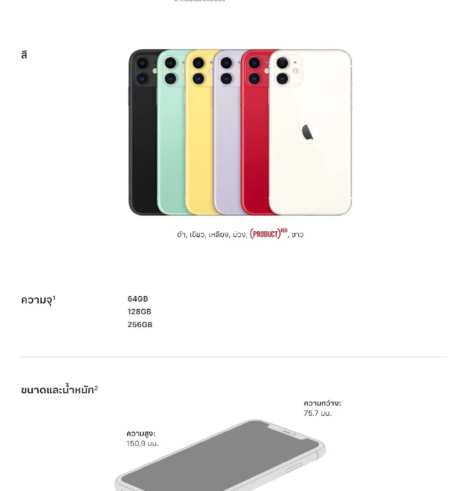 Apple iPhone 11 (เลือกความจุ+สีได้)