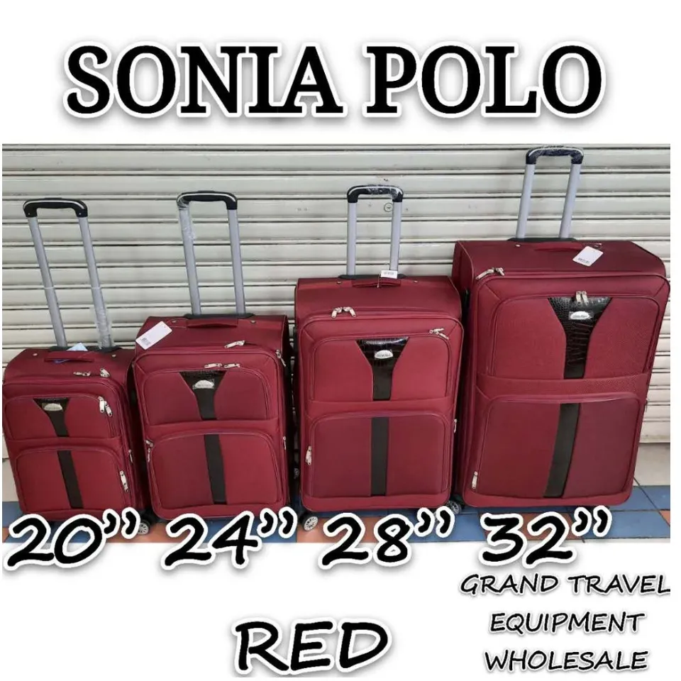 SONIA POLO luggage Trolley bag Size 24 inch High Quality Durable Stylish Design 4 Wheels 360 Rotation Lazada