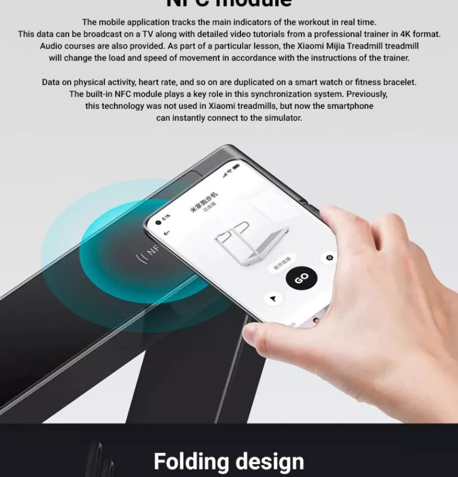 Xiaomi Mijia Treadmill Walking Pad NFC Auto Sync with Smart