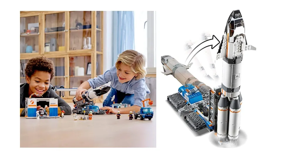 LEGO City 60229 Rocket Assembly & Transport Building Kit (1055