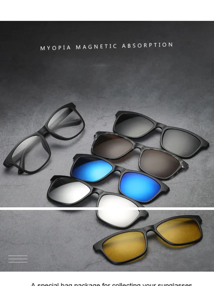 5 in 1 Magnetic Lens Swappable Sunglasses – Forte Product