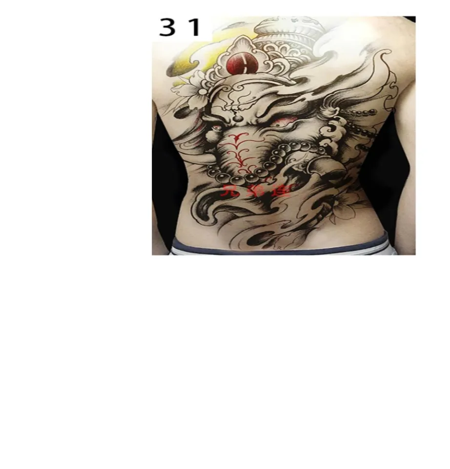 HCM]Hình xăm dán tattoo bả vai 24x34cm | Lazada.vn