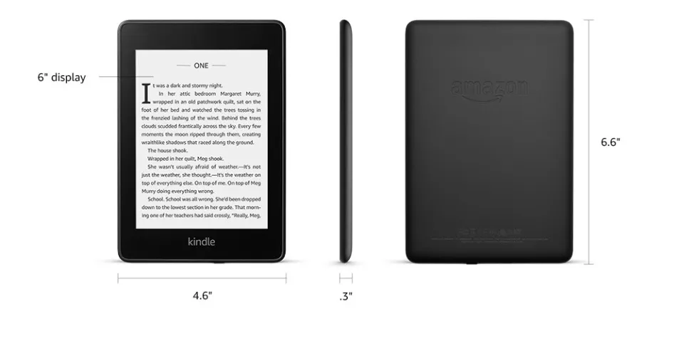 Amazon Kindle Paperwhite 8GB Wifi Waterproof (Black) 2020 model