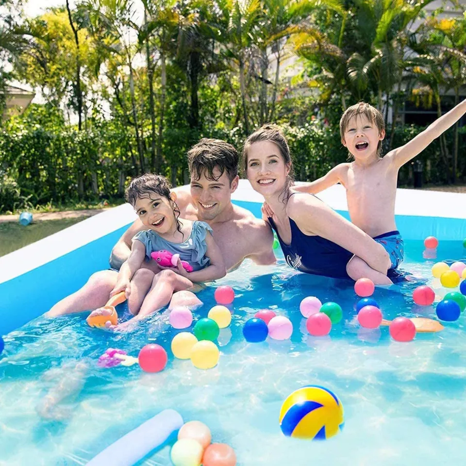 Inflatable Swimming Pool Full-Sized Family Lounge Pool for Kids
