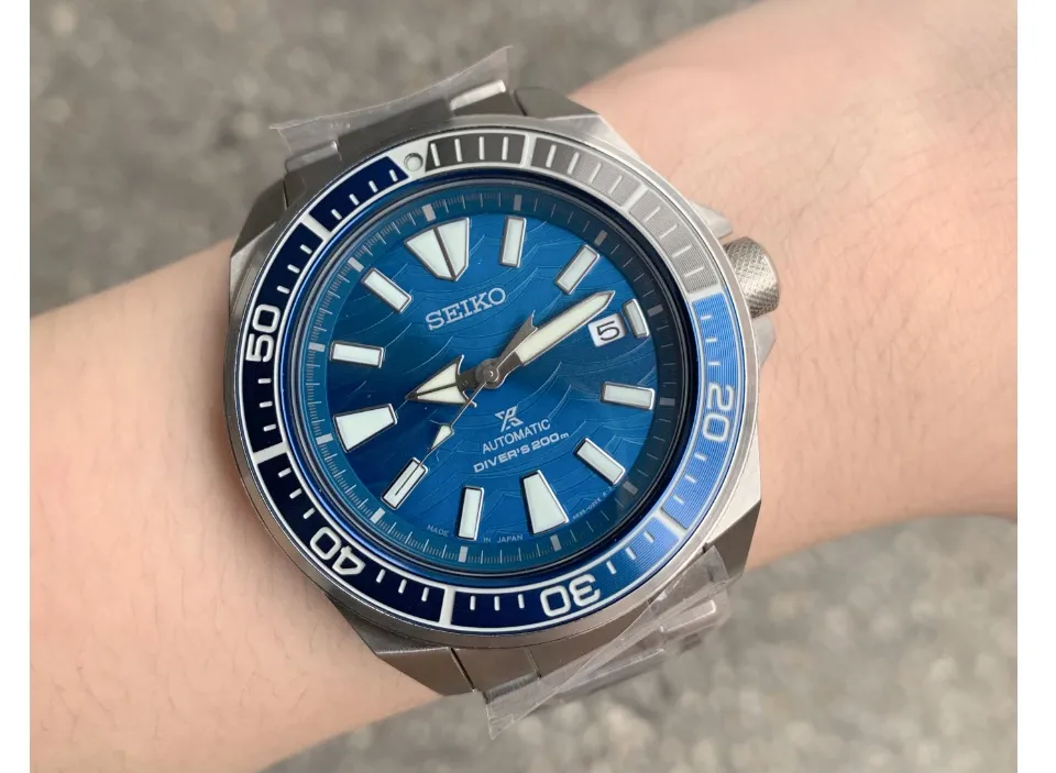 Seiko Samurai Prospex SRPD23J1Save the Ocean Automatic Diver Blue