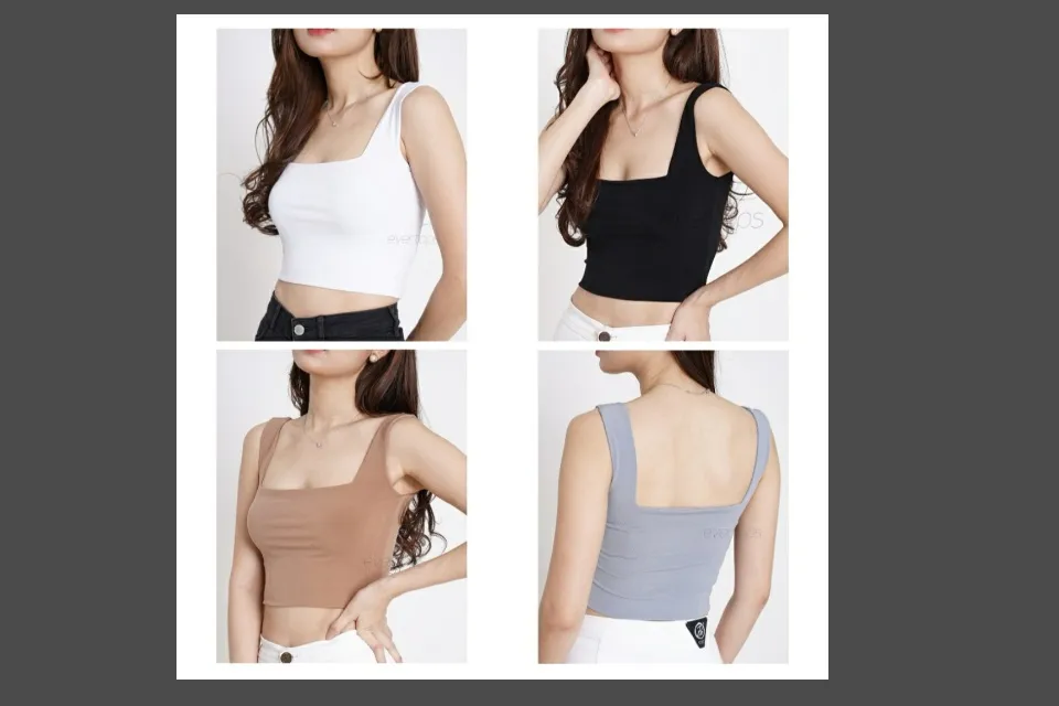 COD) TANKTOP SQUARE WANITA-ATASAN WANITA-TANGTOP CROP-TENGTOP TALI