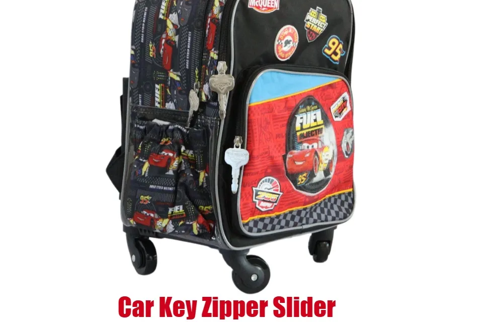 Disney Cars Lightning McQueen 4 Wheels Trolley Backpack Set