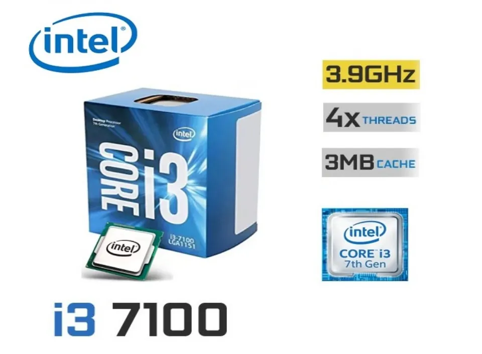 Prosesor Intel I3 7100 Ghz Intel Core I3-7100 7th Gen Core Desktop