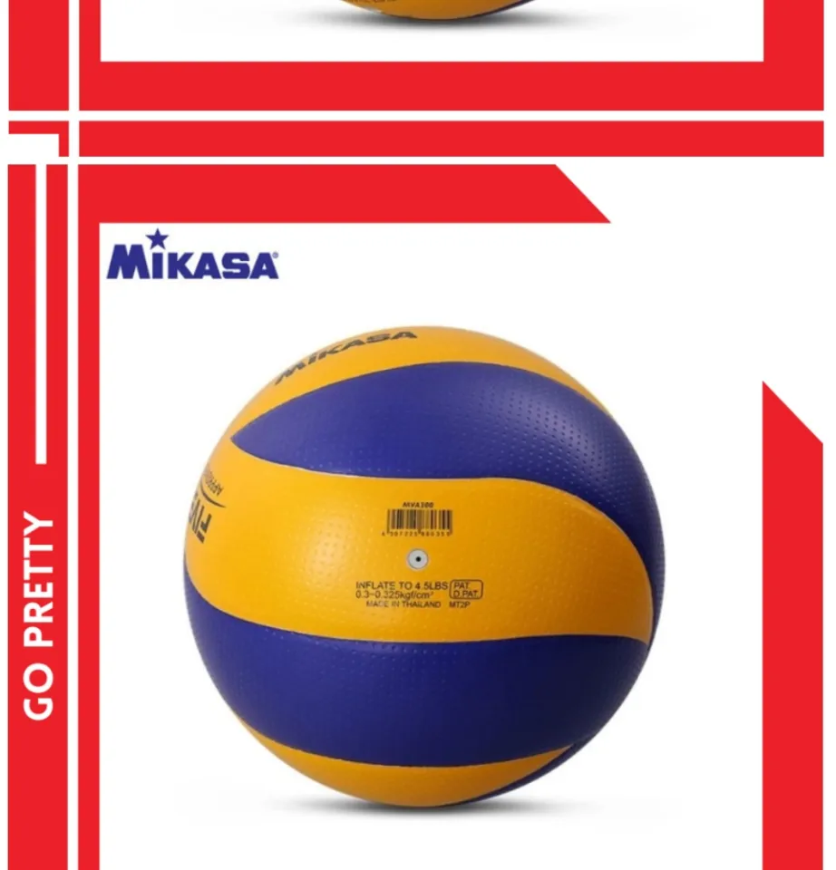 Mikasa MVA300 FIVB Official volleyball Indoor/outd blue/yellow Volleyball  Size 4 80409017335