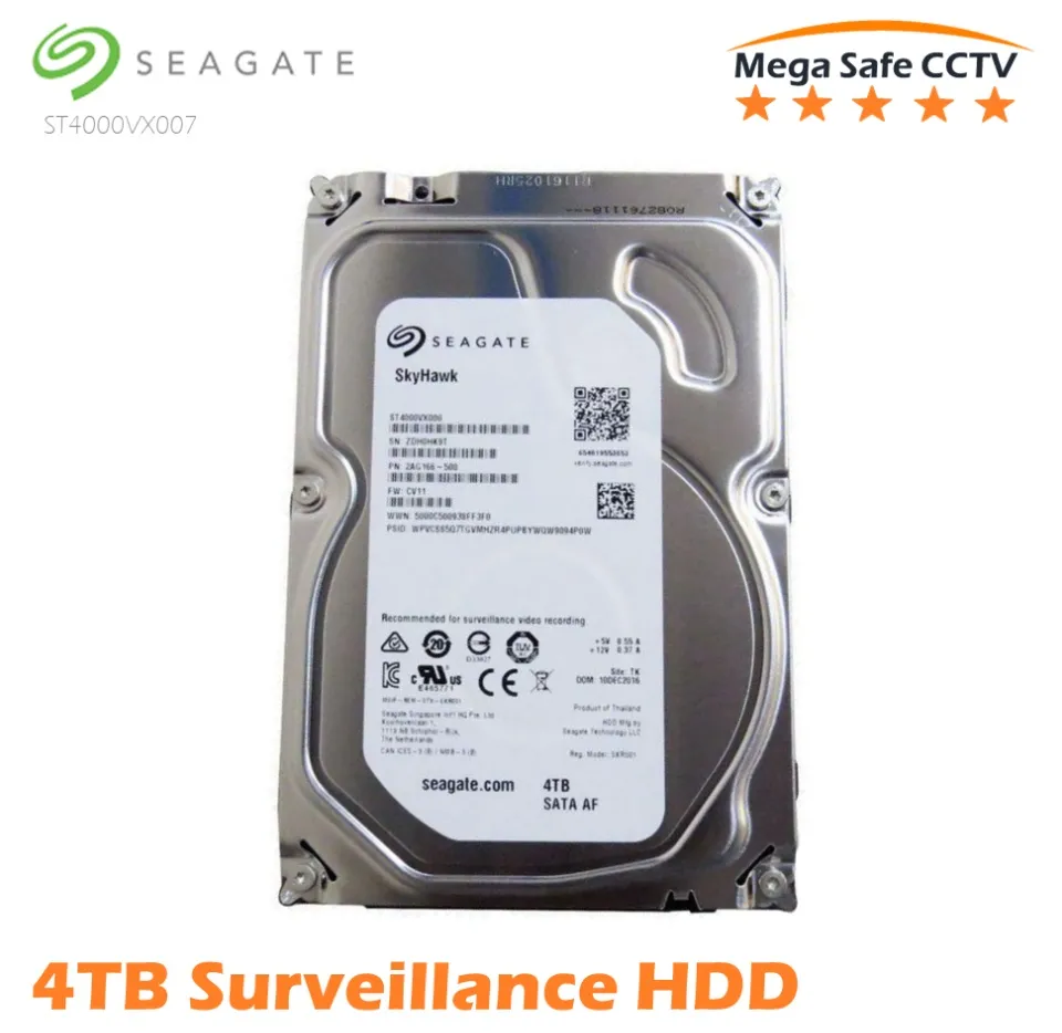 Seagate SkyHawk Surveillance HDD 4TB 64MB Cache SATA 6Gb/s