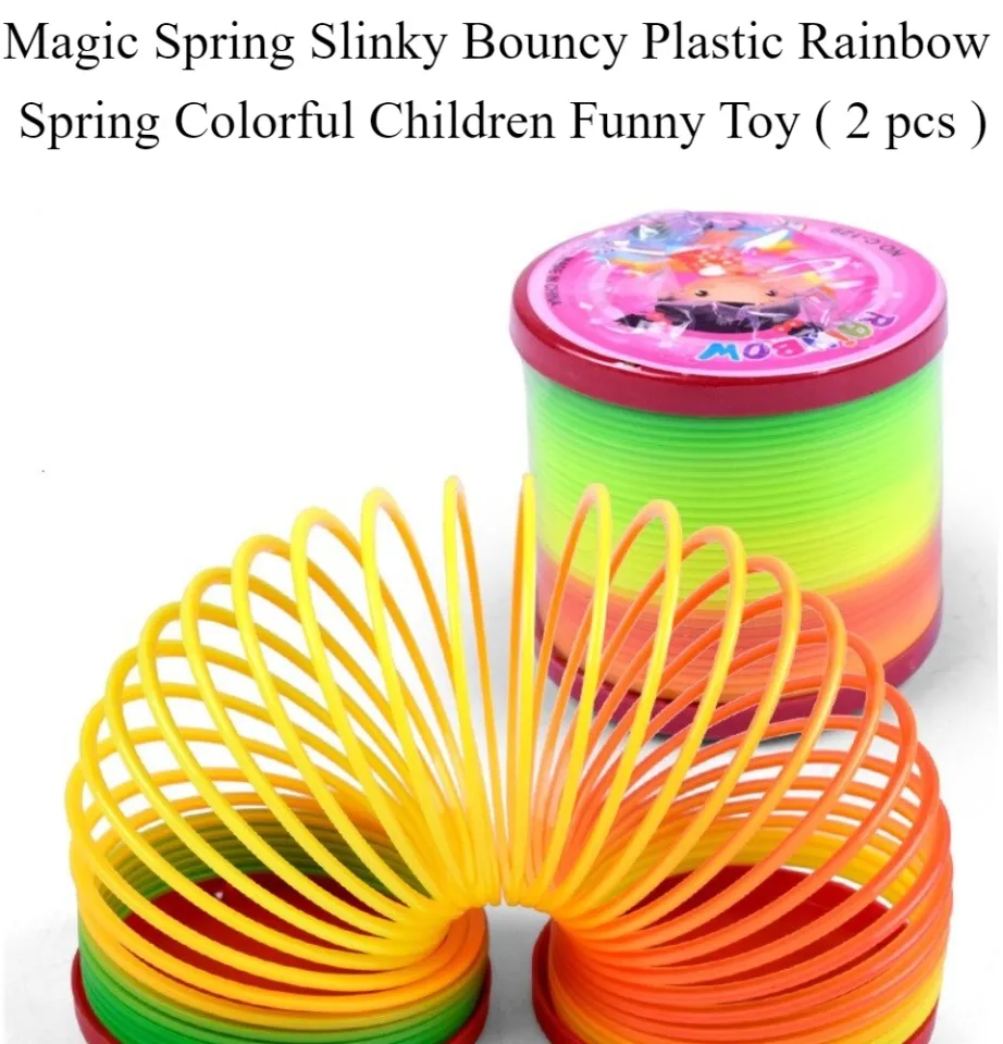 Plastic sales rainbow slinky