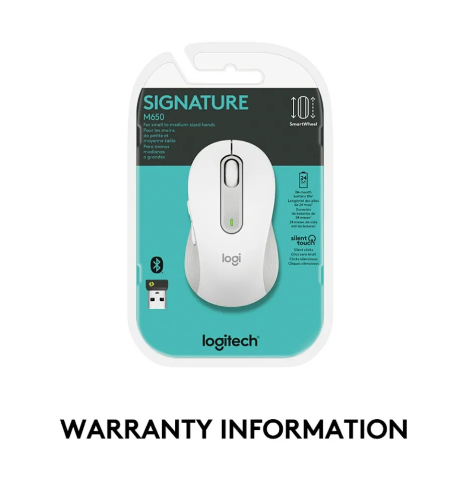 Logitech Signature M650 L Wireless mouse - Pink