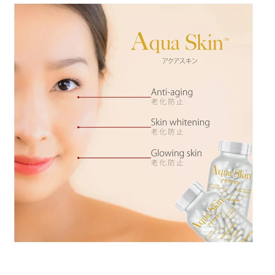 aqua skin glutathione made in japan Original Aqua Skin Glutathione Japan made 60 capsules