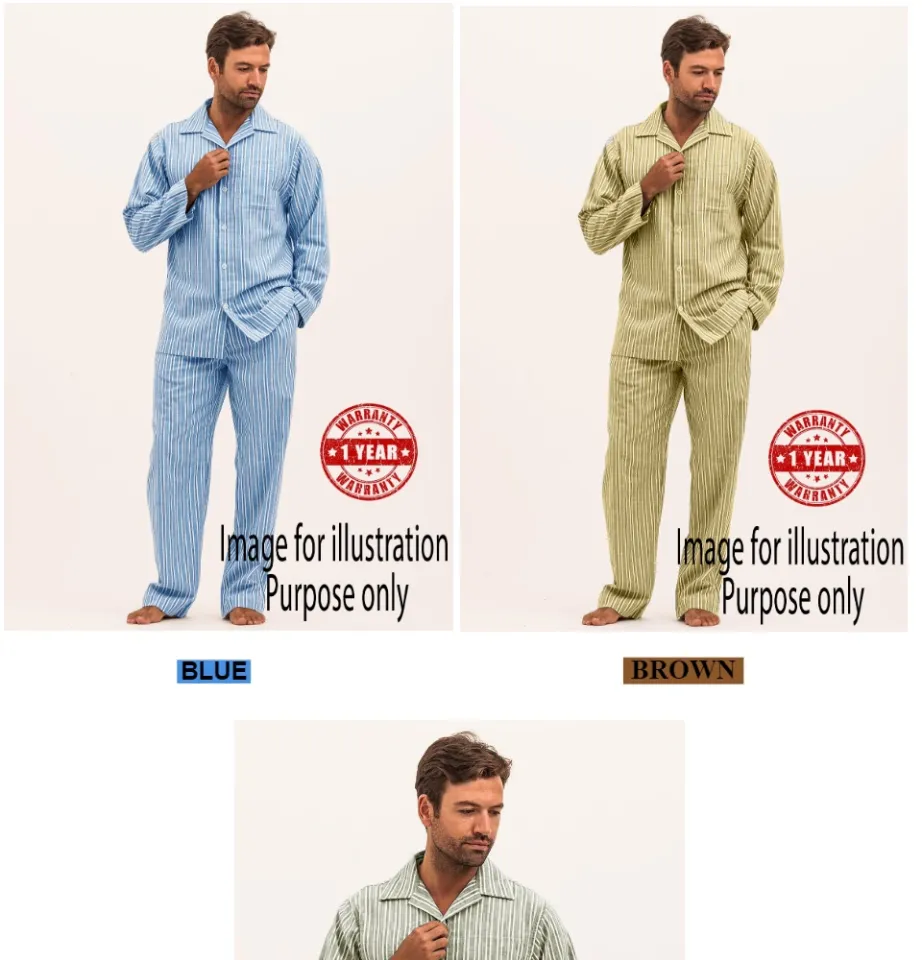 Men s Pyjamas Clothing Long Sleeve Man Vintage Pajamas Set Old