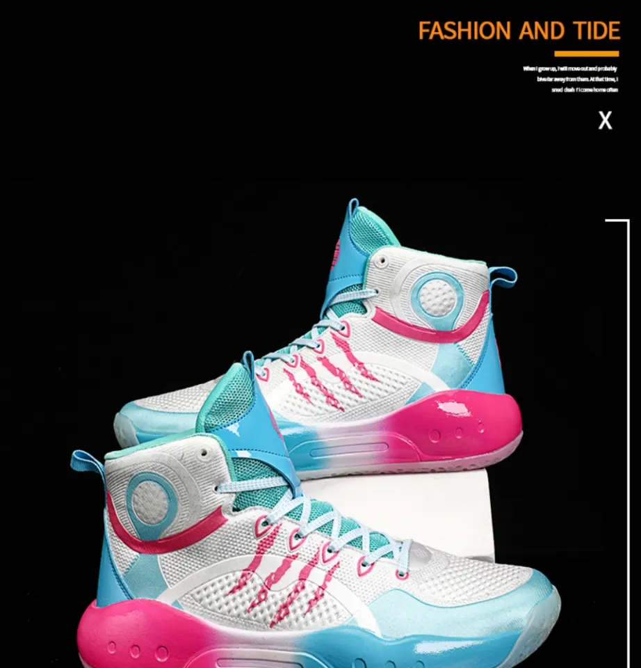 RYETIME High Quality basketball Shoes Men Sneakers Boys Basker Shoes Autumn  High Top Anti-slip Outdoor Sport Shoes Trainer Women Summer Size EUR 39-45