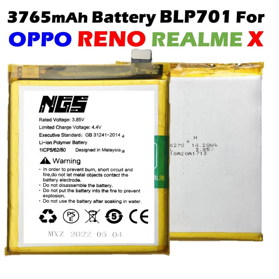 Batterie Originale OPPO BLP701 - Pour Smartphone Reno, Neuve, Sous Emballage
