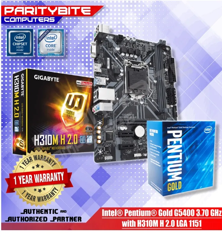 CPU H310M PRO-VDH PLUS Intel Pentium G5400 MSI H310M PRO-VDH PLUS LGA 1151 Micro-ATX H310M PRO-VDH PLUS B&H