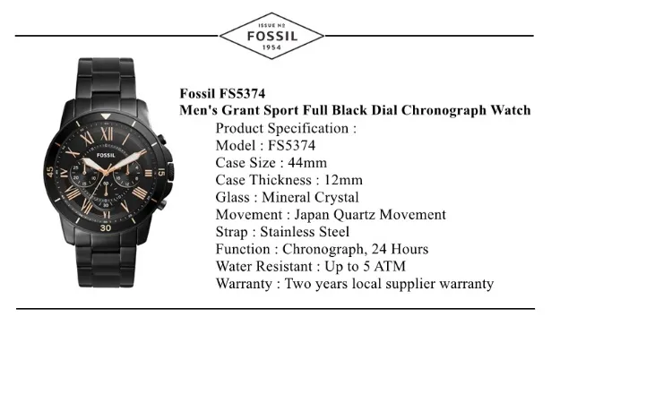 Fossil fs5374 price best sale