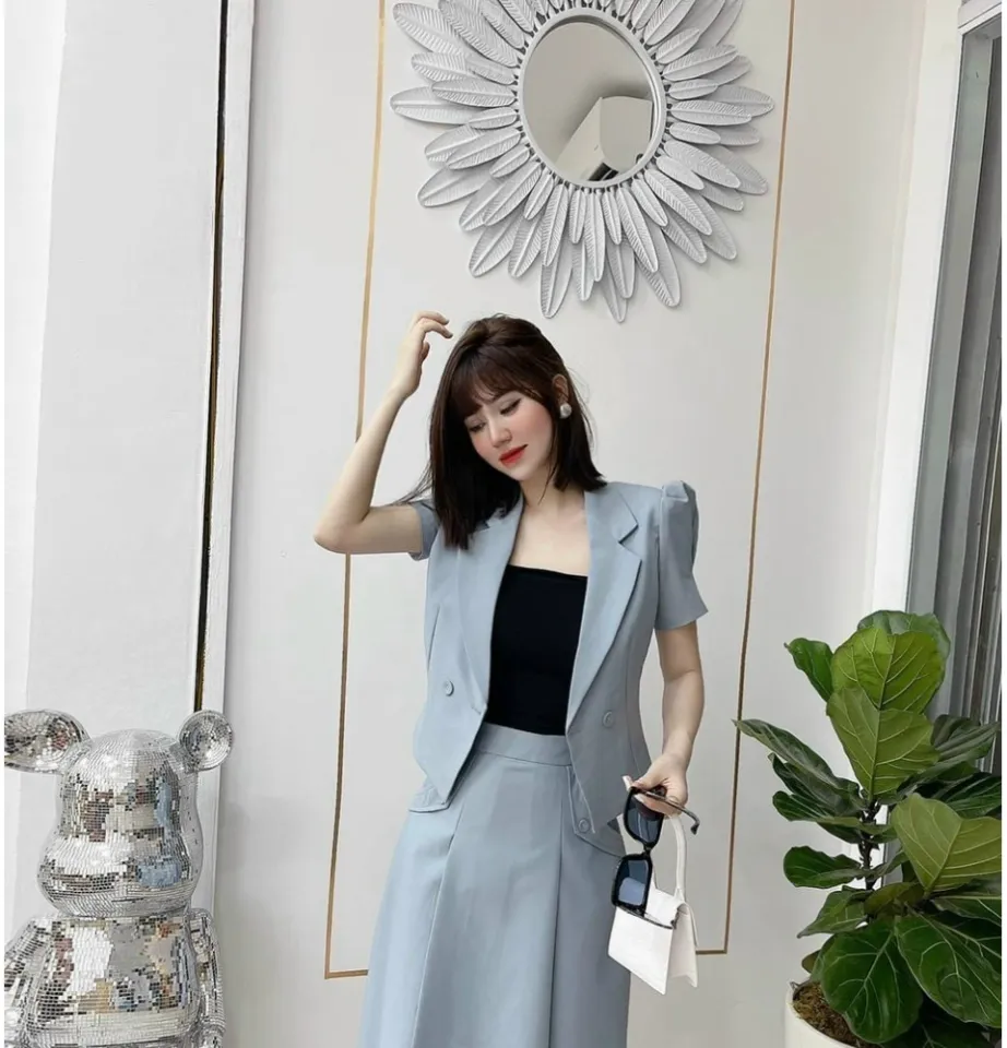 BST 25+ mẫu áo vest nữ Hàn Quốc công sở thời thượng năm 2024
