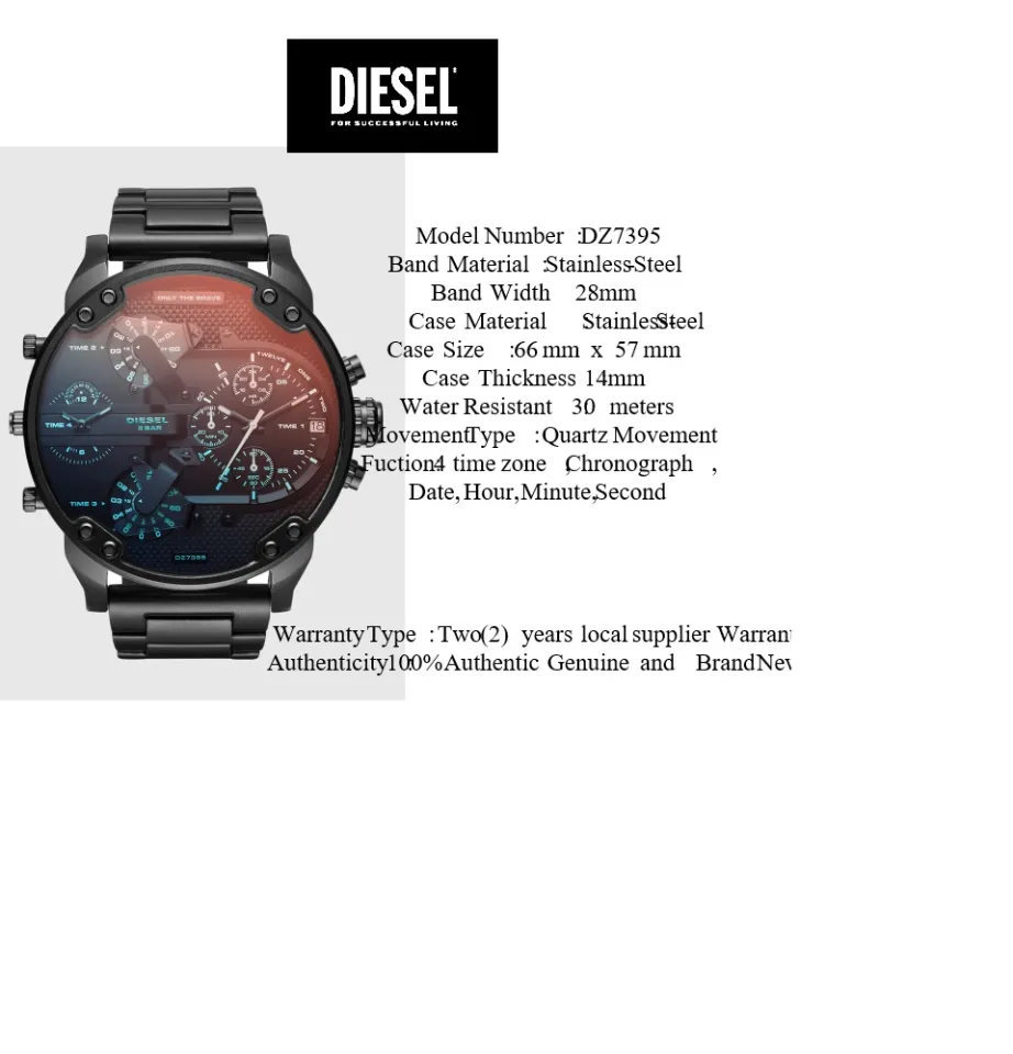 Buy Diesel DZ7395 The Daddies Series Chronograph Watch for Men Online @  Tata CLiQ Luxury