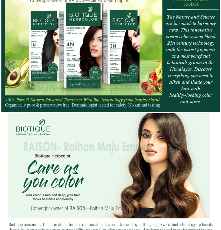 BIOTIQUE ヘアカラー 4N ブラウン 2個セット 【公式通販】