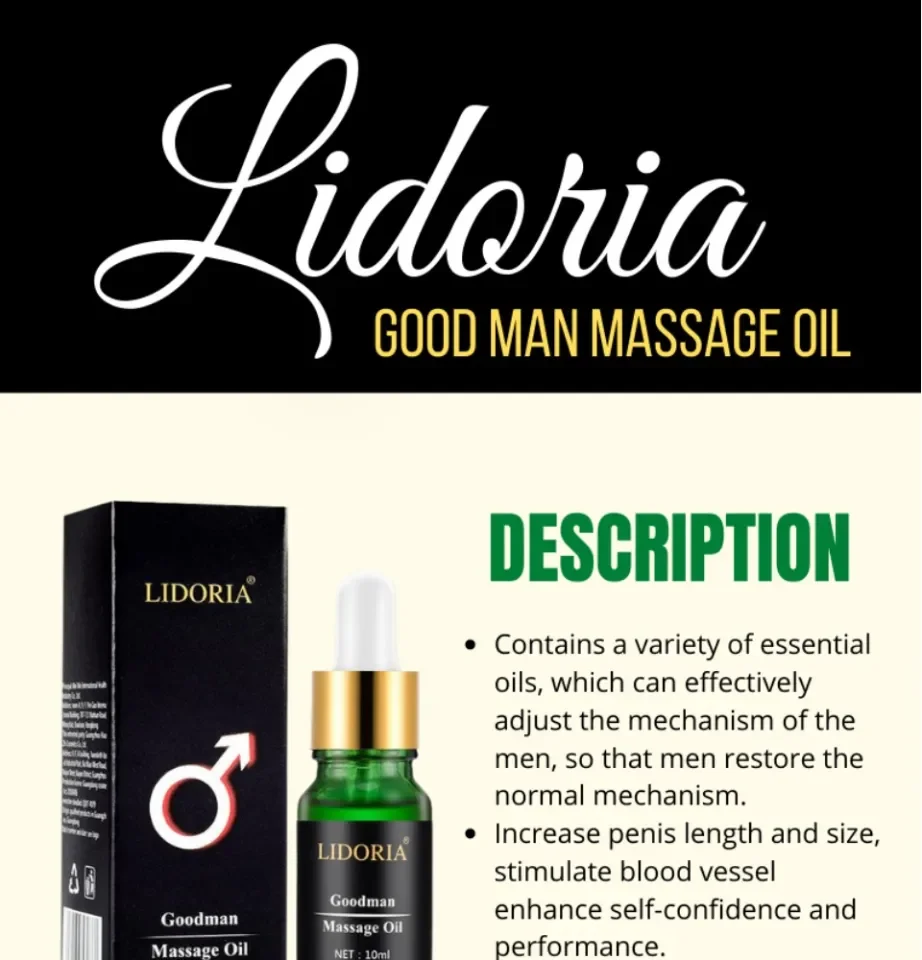 NEW!! Lidoria Goodman Massage Oil Improve the Quality of Sexual Life and  Enhance your Performance Lidoria Enlargement Herbal Oil 10ML | Lazada PH