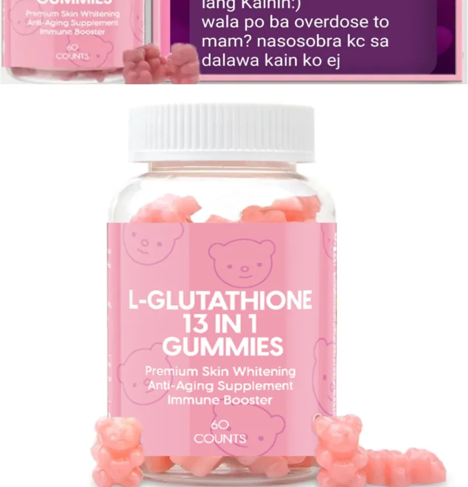 l glutathione 13 in 1 gummies WinsTown L-Glutathione 13-in-1 Skin Brightening Gummies main image 0