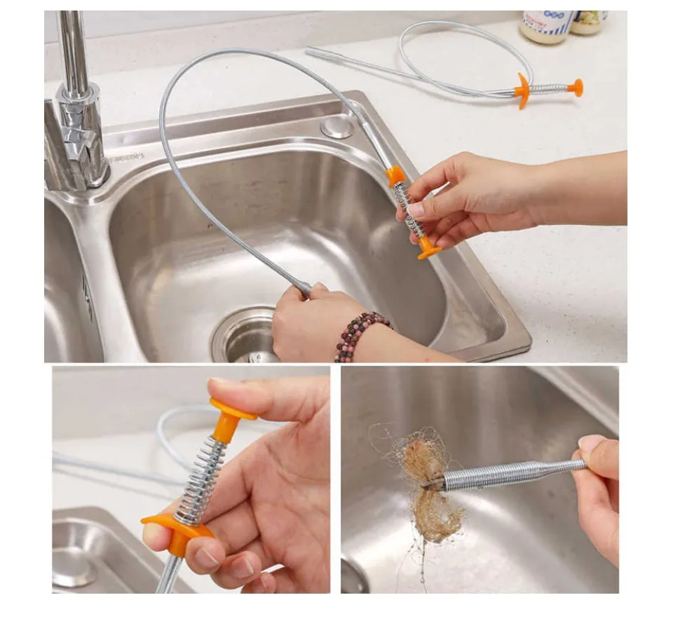 TRENDY MNL Original 120 Cm Sink Drains Grabber Tool Flexible Long
