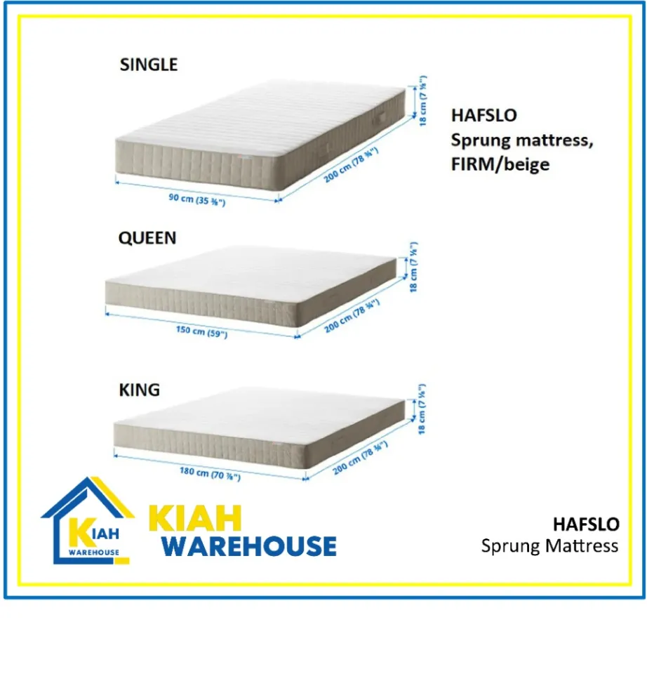 Ikea hafslo shop single mattress