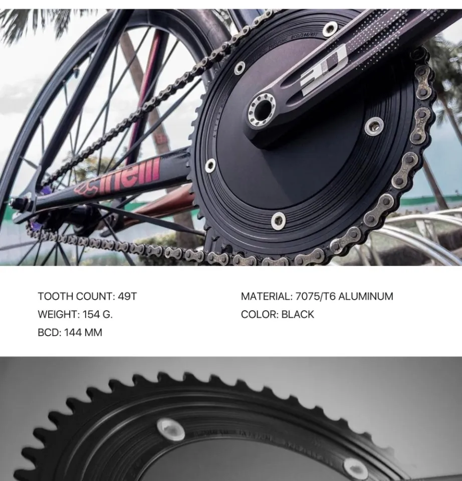 アルター　チェーンリング　４９T １４４BCD ALTER SC チェーンリング 49T 厚歯 ピストバイク クランク