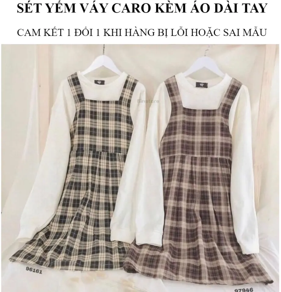 Váy Yếm BabyDoll Cài Cúc Nâu Be style Hàn Quốc - Yếm Váy Kaki 2 Màu (BÁN  RIÊNG YẾM) - Quần yếm | ThờiTrangNữ.vn