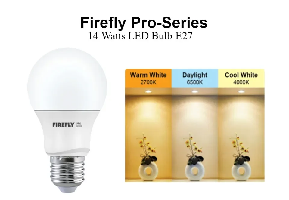 Firefly Pro Series LED Bulb 14 Watts E27 Daylight Cool White