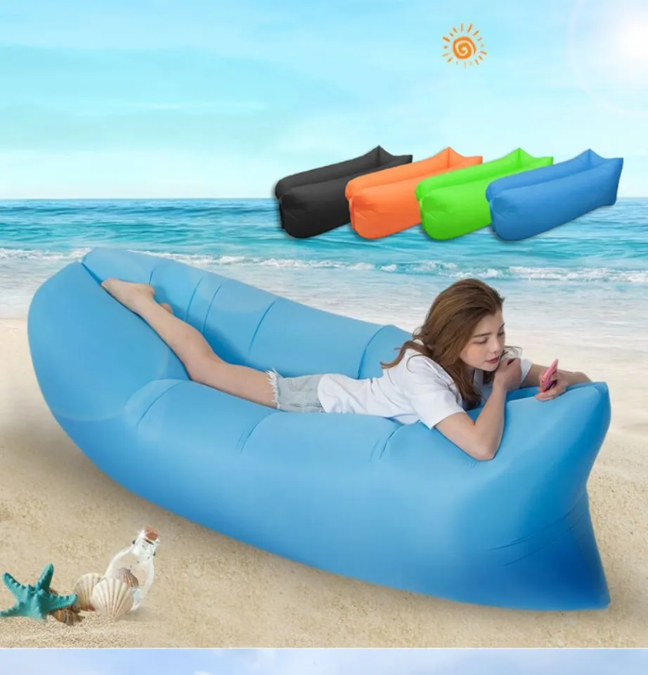 Inflatable Sofa Bed Outdoor Portable Lounger Lazy Sofa Bed
