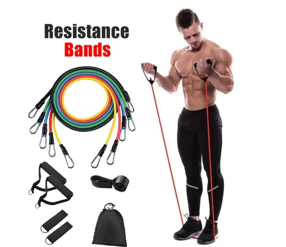 Stretch Band Rope Arm Stretcher Latex Arm Resistance Fitness Exercise  Pilates Yoga Workout Home Gym Resistance Bands Fitness Tool