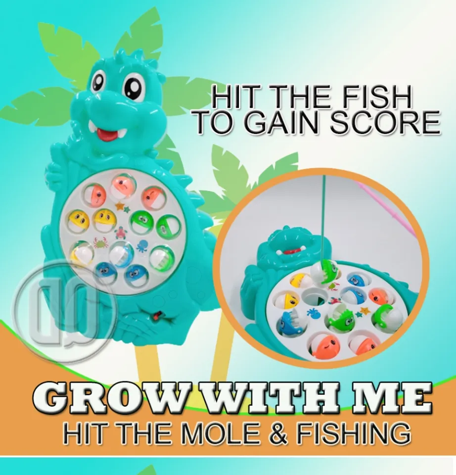 GROW WITH ME Kids Fishing Game Toy Electric Music Rotating Catch