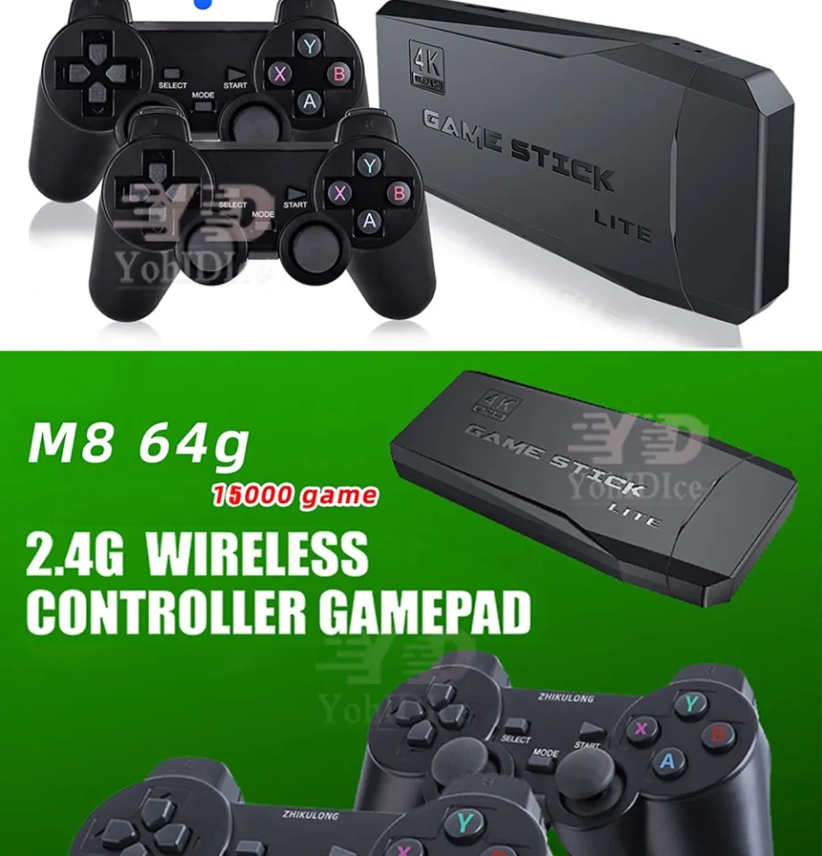 COD 15000+ games TV Game Stick HD Video Game Console 2.4G Double Wireless  Controller Game Stick Lite 4K 15000 games Retro PS1 GBA SFC TV Game Player  | Lazada PH