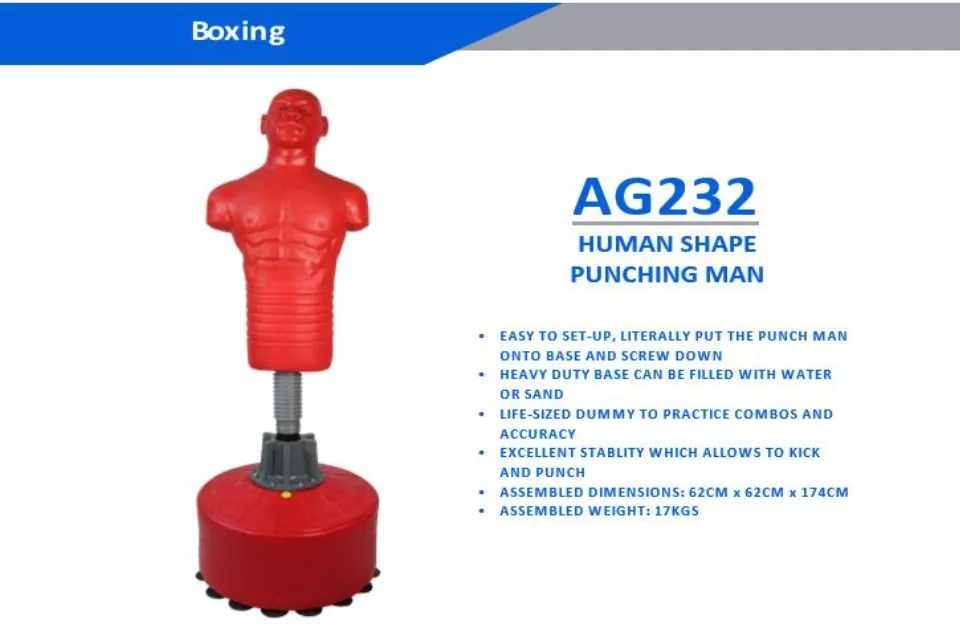 Boxing Stand Slam Man Punch Bag Human Shape Punching Man Human