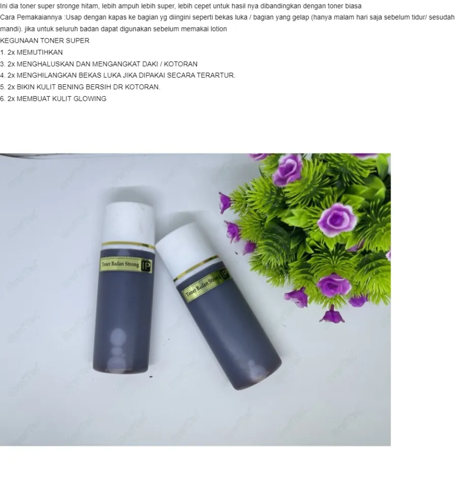 BODY TONER STRONG Toner Badan Strong IP / Toner badan hitam