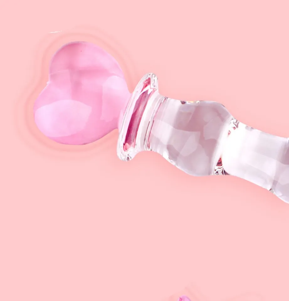 Secret Corner Sailor Moon Crystal Glass Dildo Penis Butt Vaginal Anal Plug  Massager - Heart