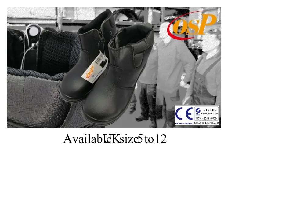 Mid Cut Safety Shoe OSP 878B CE EN 20345 Steel Toe Cap and