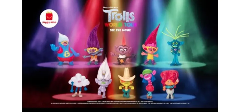 Mcdonald's Happy Trolls Juguetes Mcdonalds 2020 McDonalds