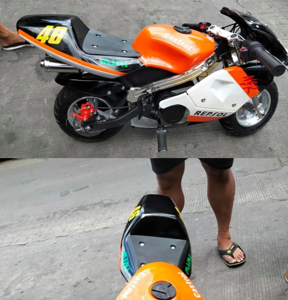 Dreamtoys 49cc Stroke REPSOL #46 Kids Pocket Bike Gasoline Type