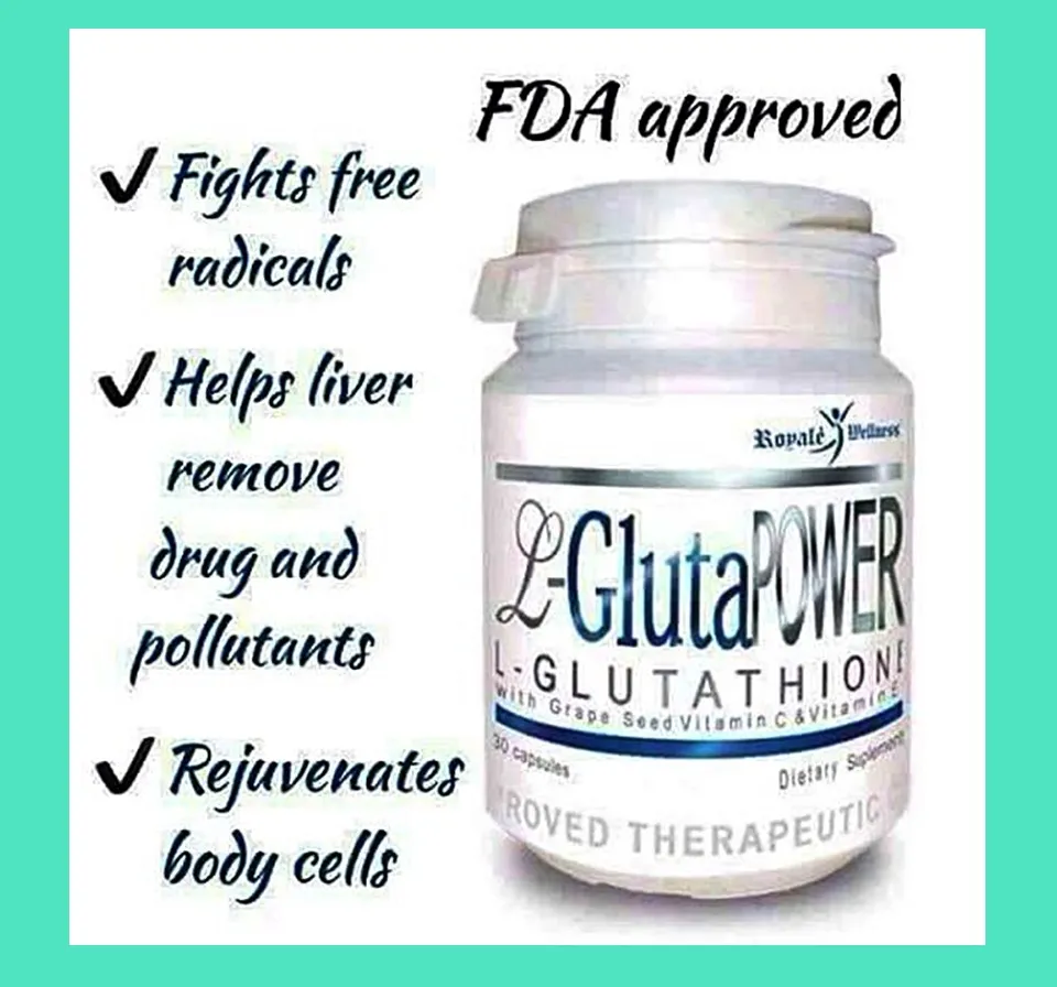 Royale L Gluta Power 700 with Glutathione Grape Seed Extract and Vitamin C  and E