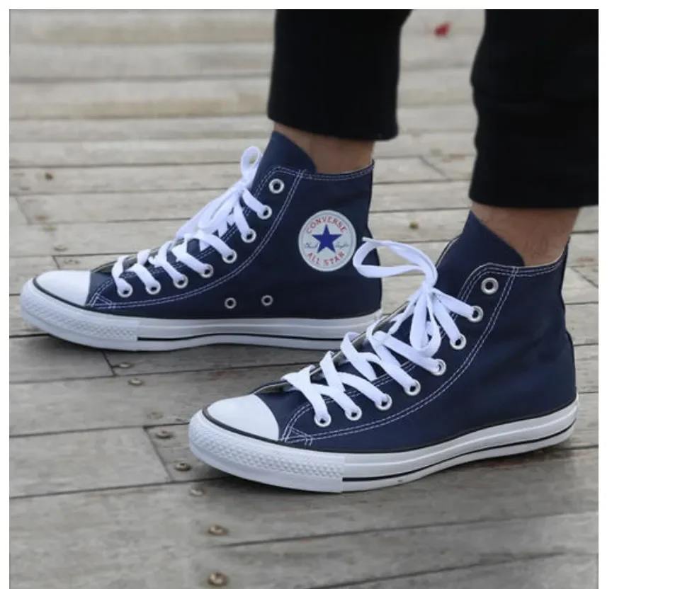 Converse blue cheap high cut