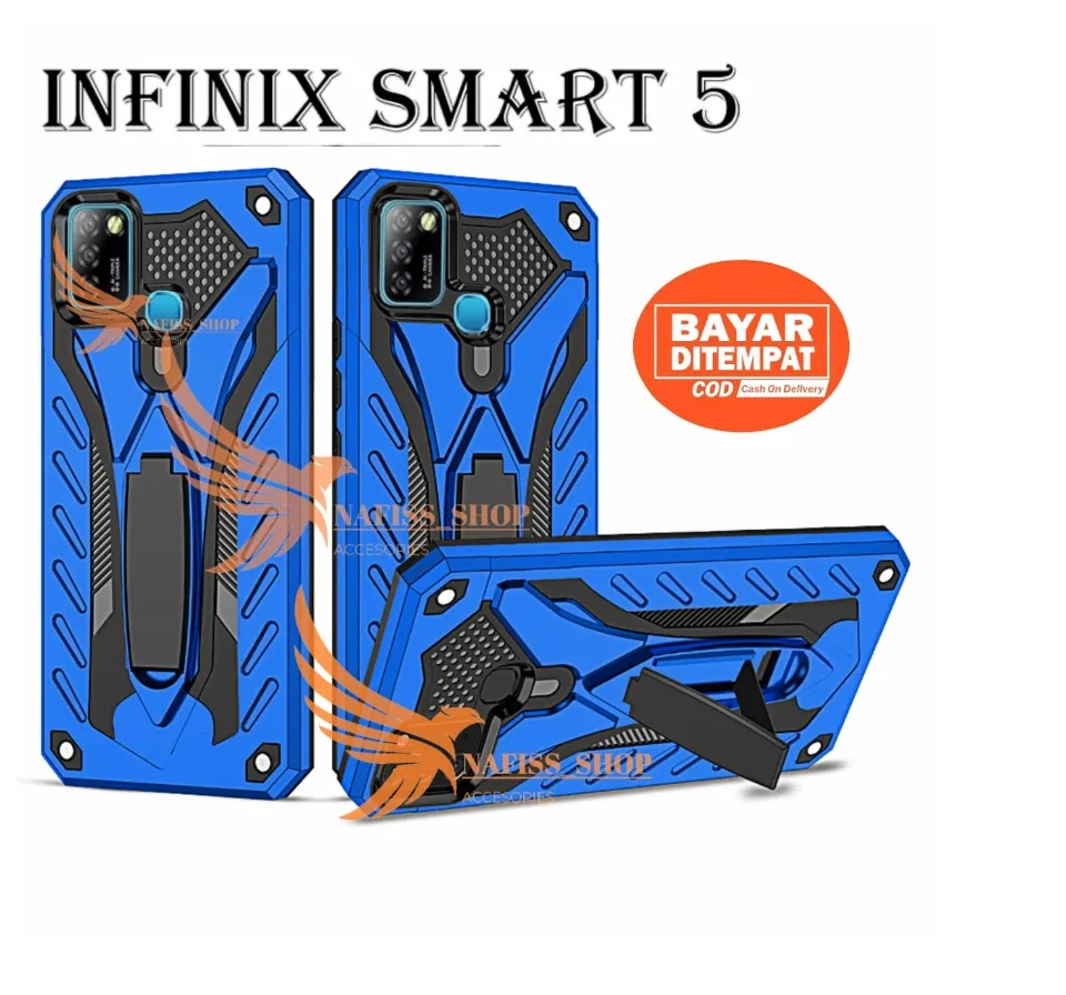 CASE HP INFINIX SMART casing standing robot hard case NEW cover - Main Image
