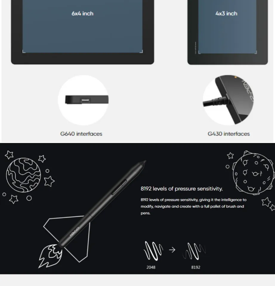 Pen Tablet Xp Pen G640 Rev B Chromebook Xp Pen G640 Rev A XP-Pen